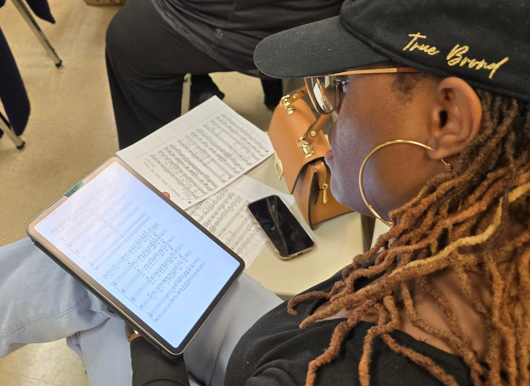 choir rehearsing